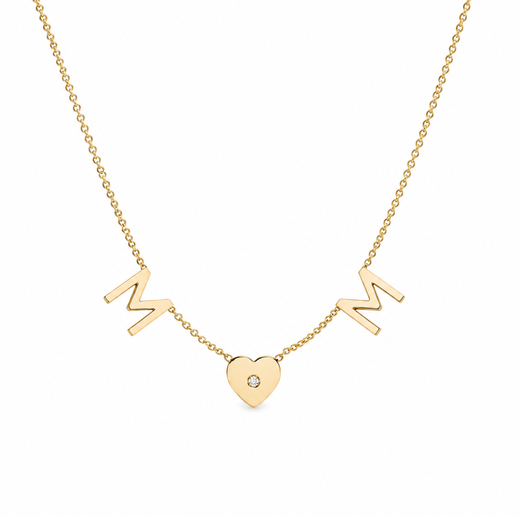 Taly Initials and Symbol Diamond Necklace