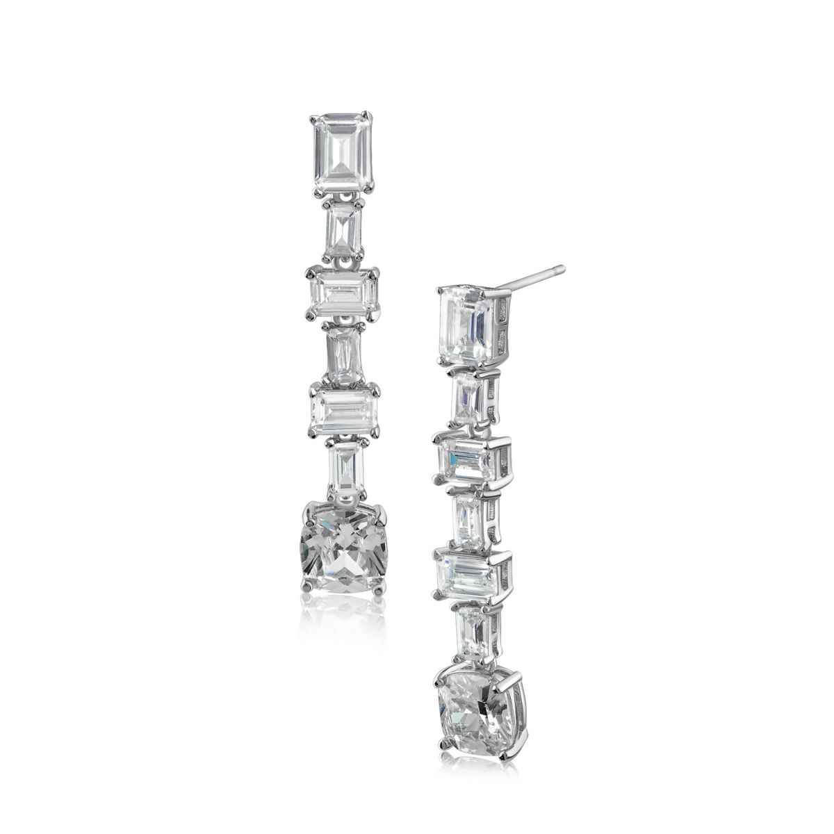 Emerald Cascade Drop Earrings