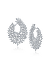 Marquise CZ Cluster Earrings