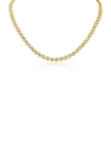 Round Bezel Set Tennis Necklace