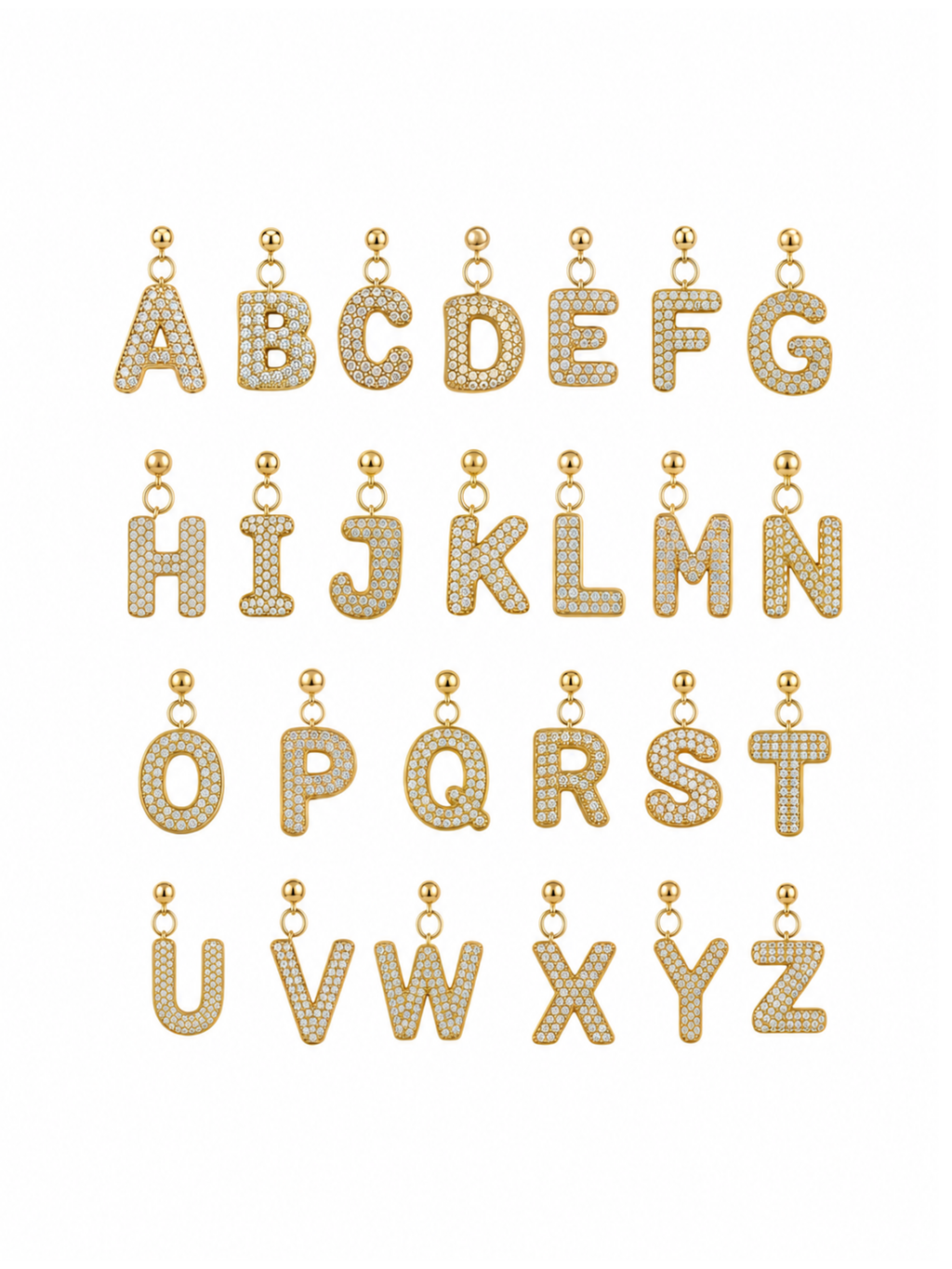 Bubble Letter Grip Charm