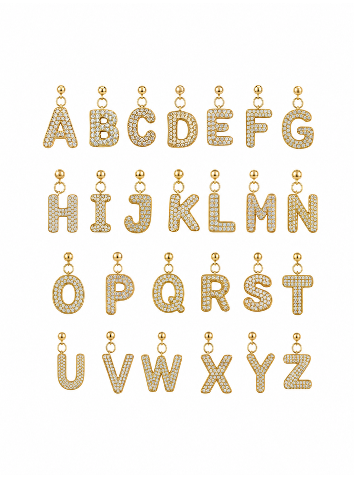 Bubble Letter Grip Charm