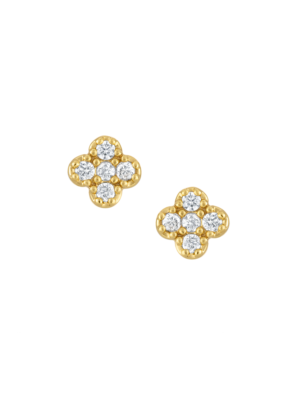 Vivienne Quatrefoil Stud Earring