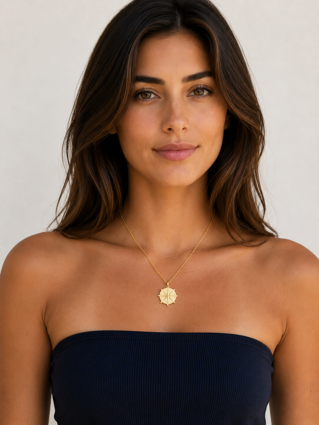 Compass Medallion Necklace