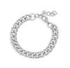 MASON SILVER CUBAN CHAIN BRACELET - SILVER