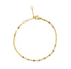 ELSIE GOLD DAINTY LACE CHAIN BRACELET