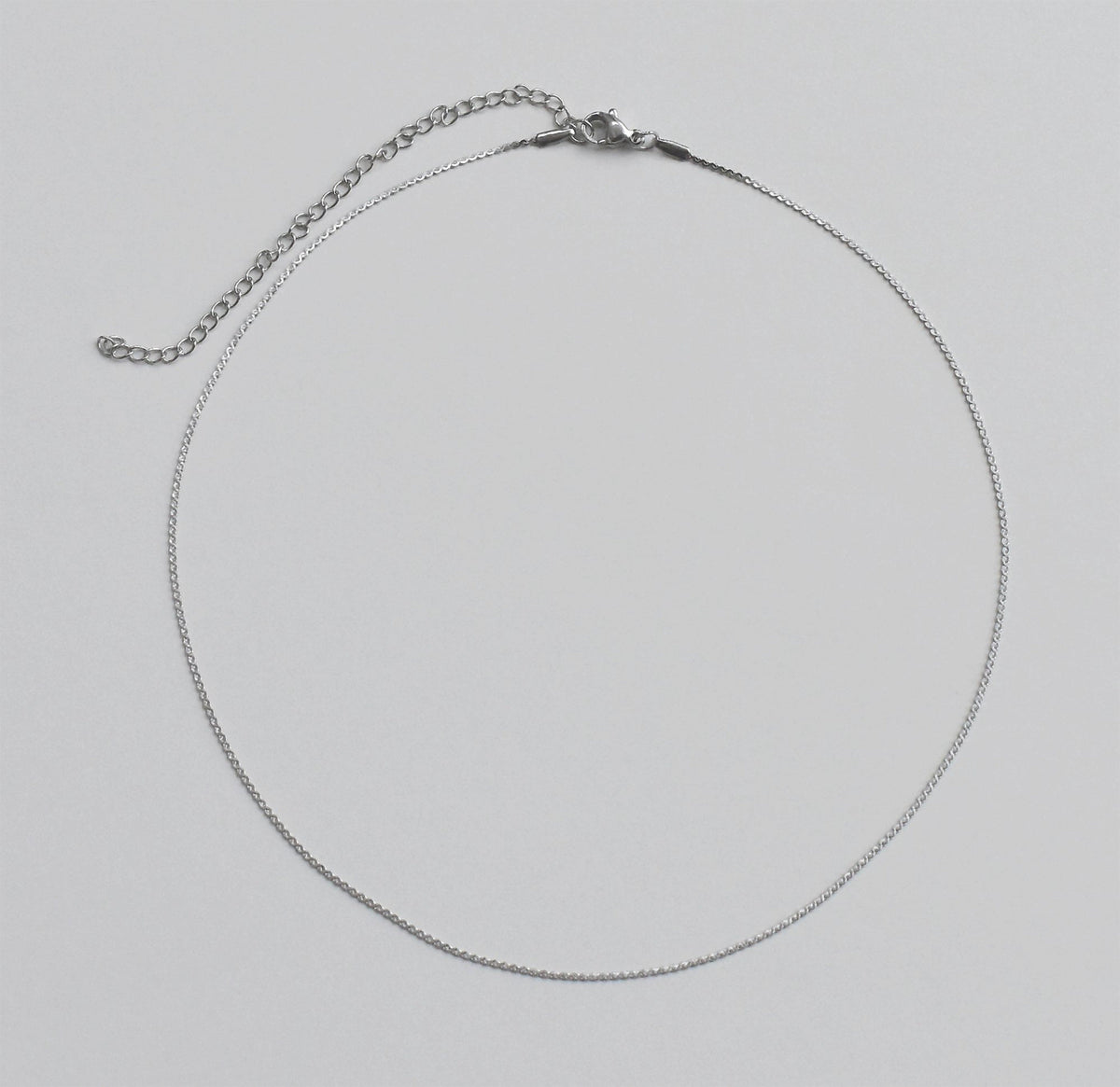 FAYE SILVER THIN CHAIN NECKLACE