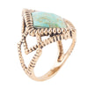 Diamond Days Blue Turquoise and Golden Ring