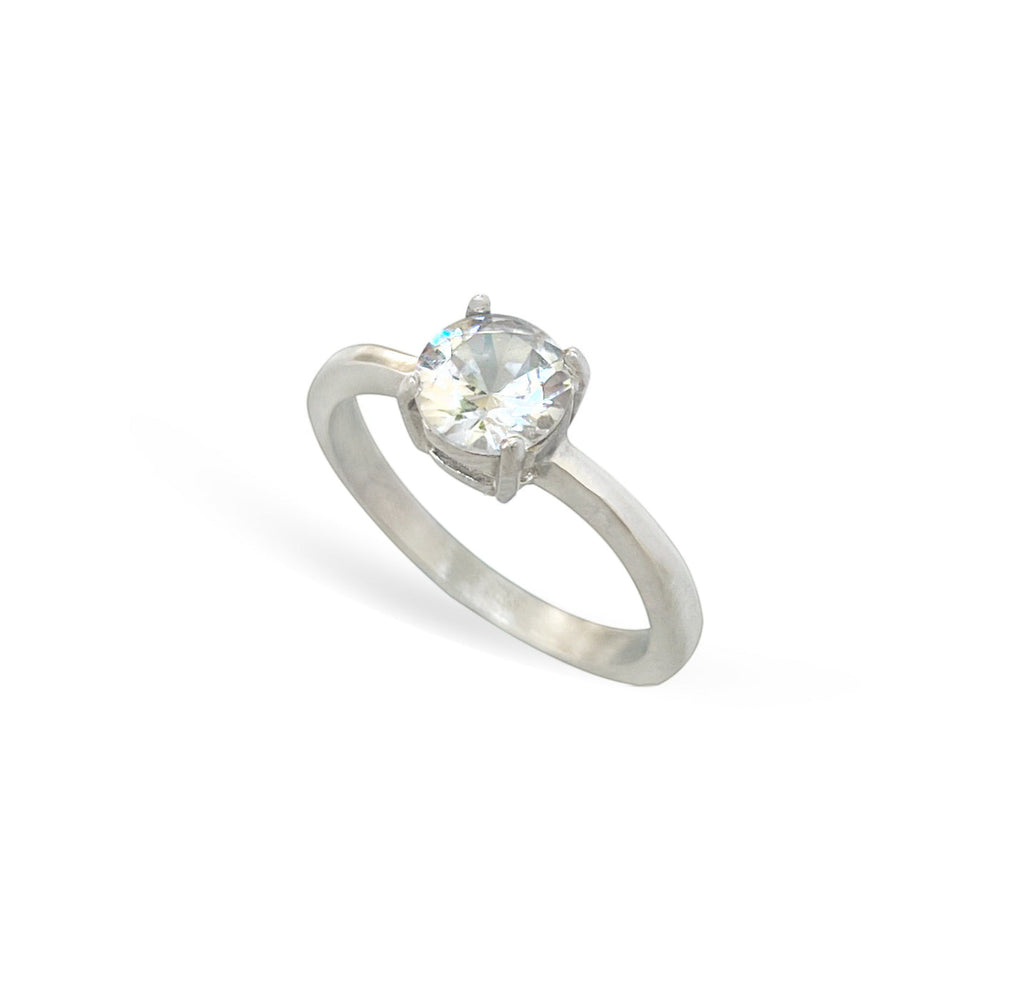 TIFFANY GOLD CZ DIAMOND PROMISE RING