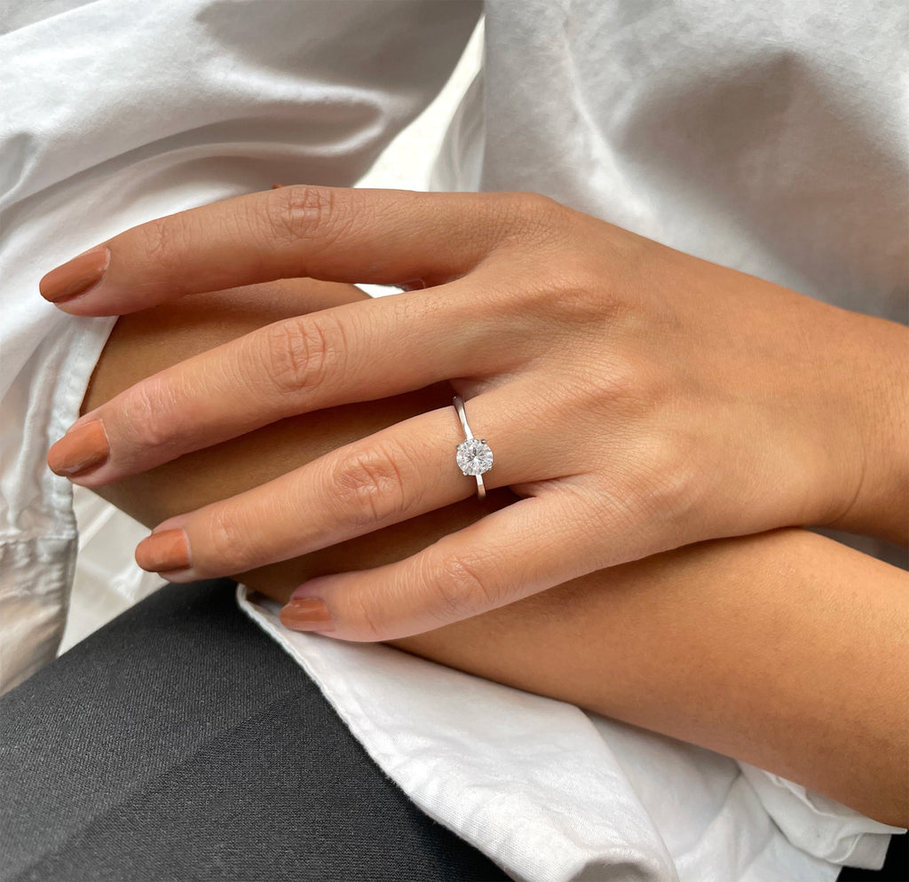 TIFFANY GOLD CZ DIAMOND PROMISE RING