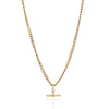QUINN GOLD T BAR NECKLACE