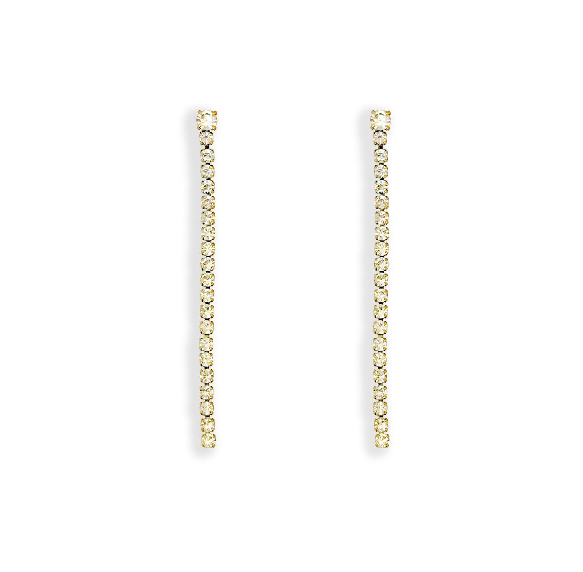 SKYLER GOLD TENNIS DROP EARRINGS