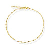 ELSIE DAINTY GOLD LACE CHAIN ANKLET