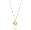 NORA GOLD DIAMOND SHAPED PENDANT NECKLACE