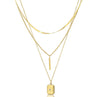 GABRIELLE GOLD STARBURST STACK NECKLACE