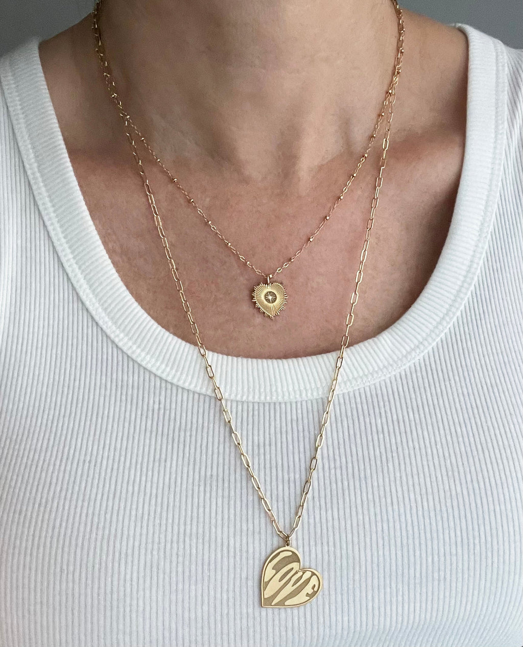 Shira Heart Medallion Necklace