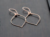 Rose Gold Leaf Hoops