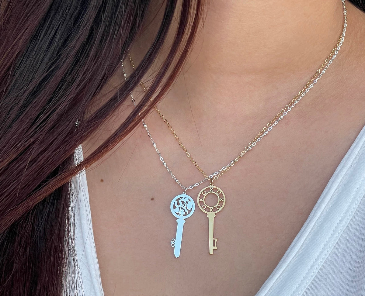 XO Atlas Key Necklace