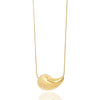INDIA GOLD PAISLEY LONG PENDANT NECKLACE