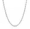 RONNIE SILVER ROPE CHAIN NECKLACE