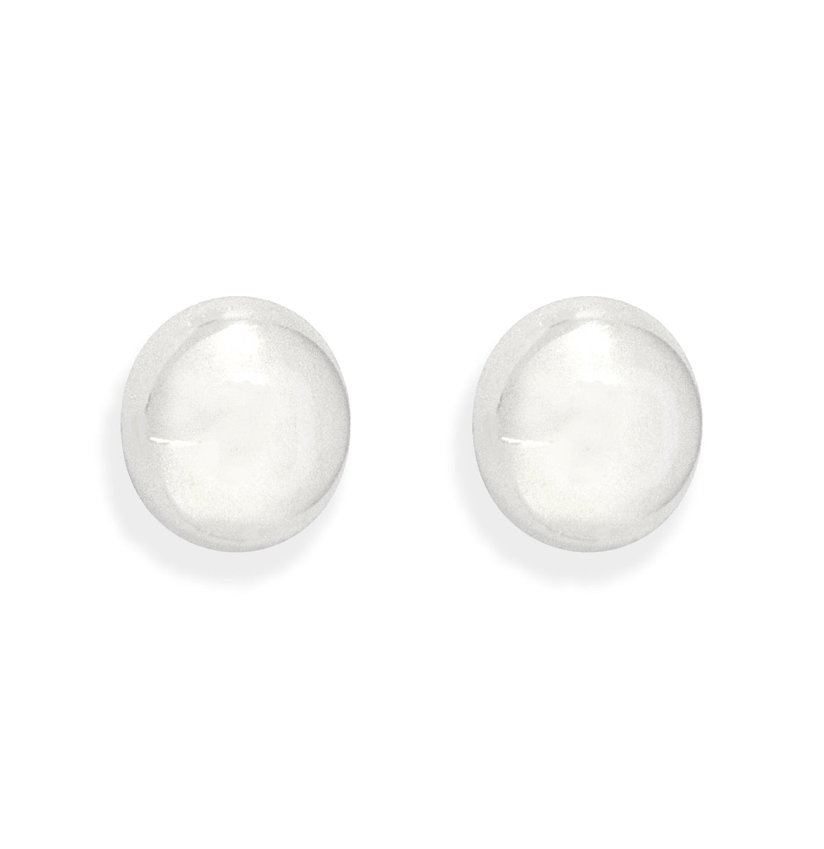MARYLYN SILVER DOME EARRINGS