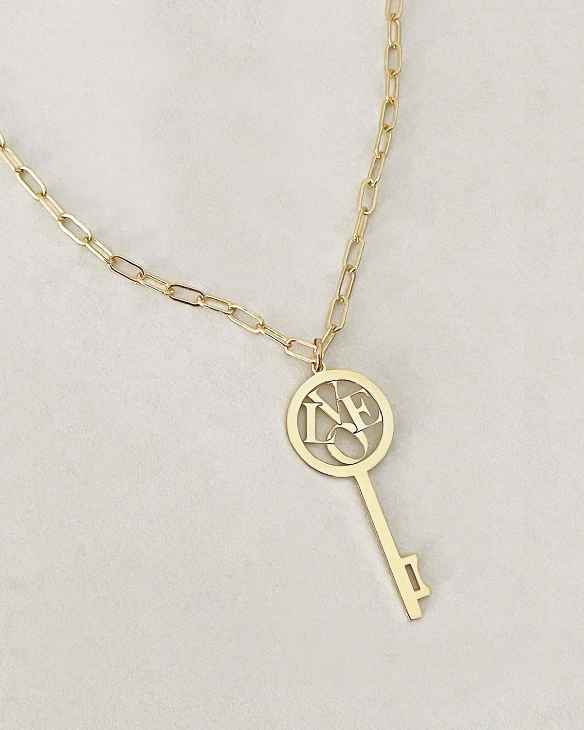 Alma Love Key Necklace