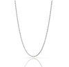 BILLIE THIN SILVER ROPE CHAIN NECKLACE
