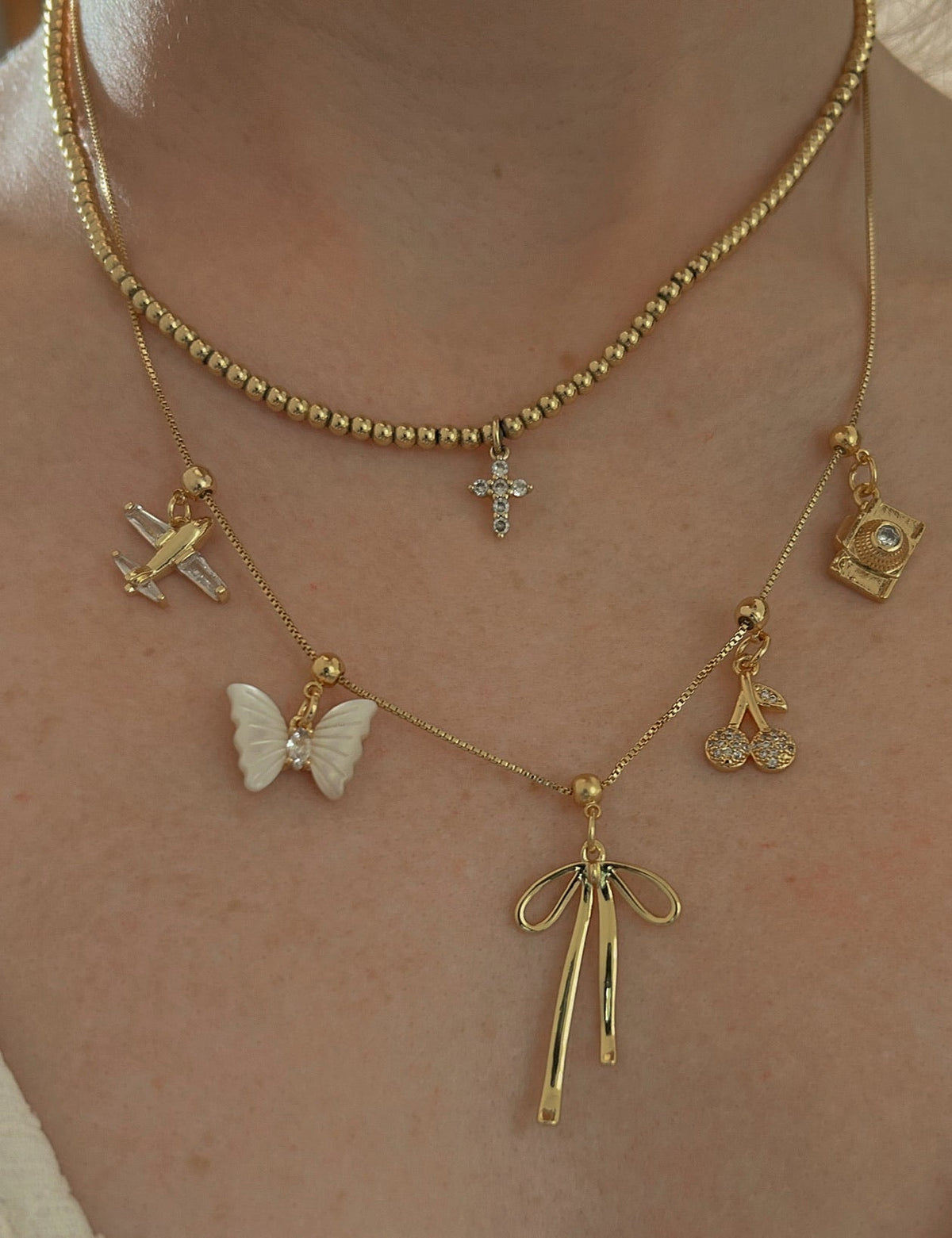 Butterfly Pearl Grip Charm