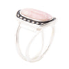 Shielded Pink Rhodonite and Sterling Silver Ring