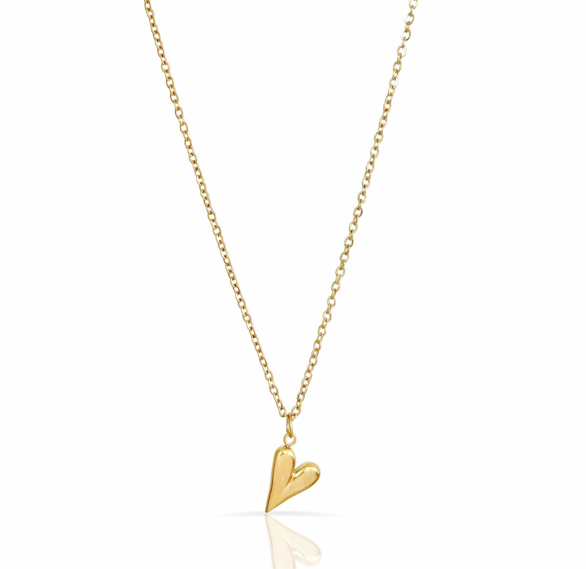 SADIE DAINTY GOLD HEART PENDANT NECKLACE