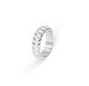HARRIET SILVER RIBBED RING BAND