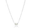 PHOEBE DAINTY SILVER MARQUIS CZ DIAMOND PENDANT NECKLACE