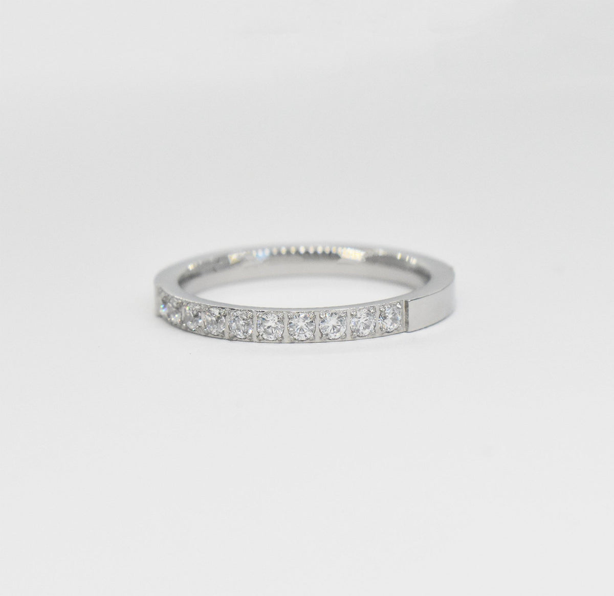 STELLA SILVER ETERNITY STACKABLE RING