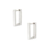 ELODIE SILVER RECTANGLE EARRINGS