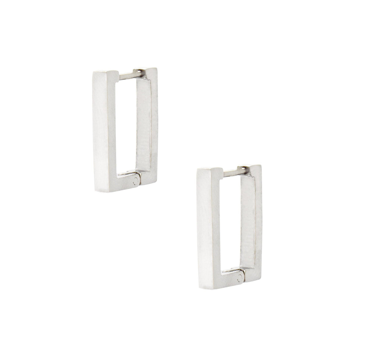 ELODIE SILVER RECTANGLE EARRINGS