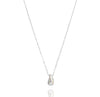 PENELOPE SILVER TEARDROP PENDANT NECKLACE