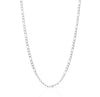 BOBBI SILVER FIGARO CHAIN NECKLACE