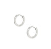 CONSTANCE SILVER SMALL HUGGIE HOOP EARRINGS