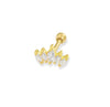 DIANA GOLD MARQUIS CROWN EARRINGS