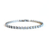 PARIS DAINTY CZ DIAMOND TENNIS BRACELET - SILVER