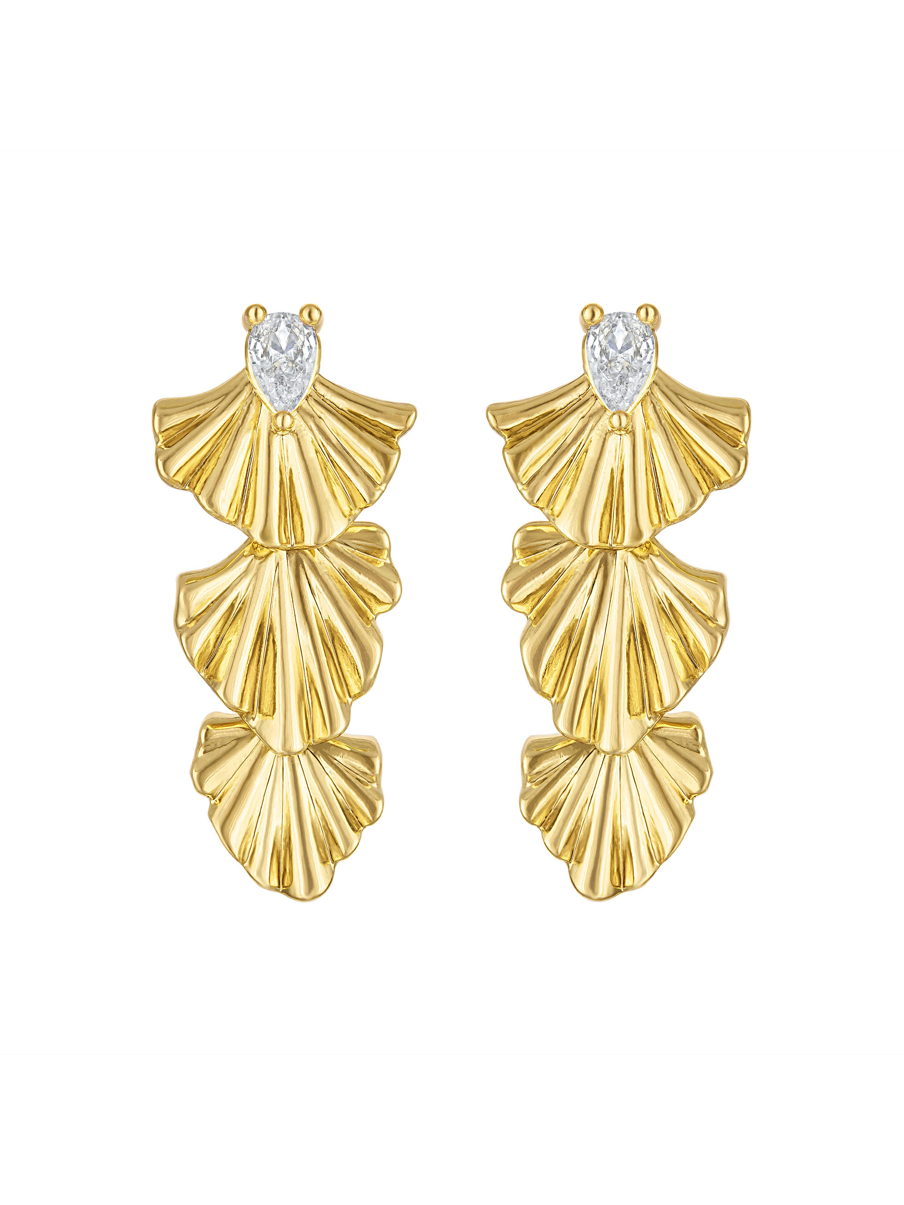 Drew Drop Fan Earring