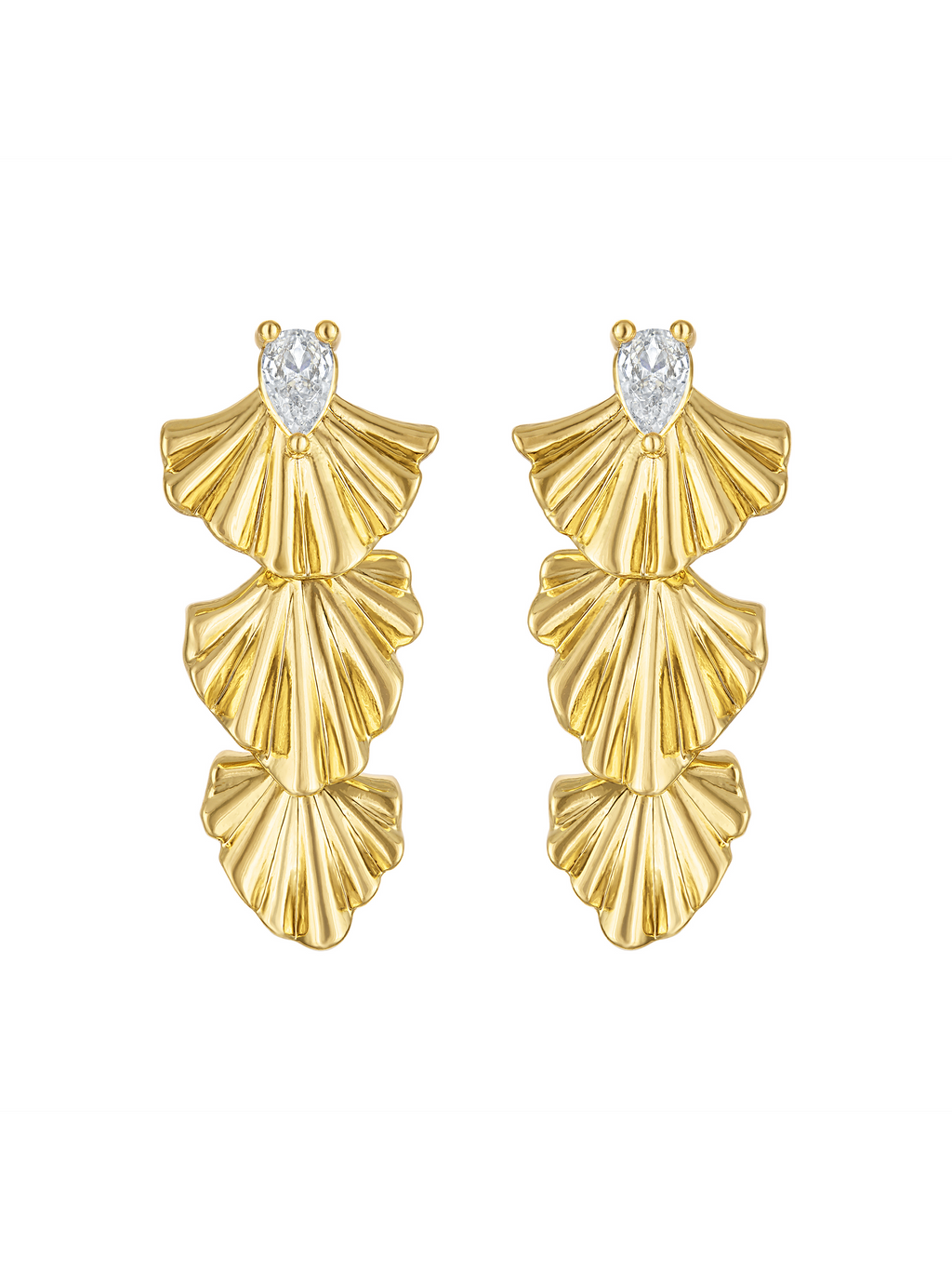 Drew Drop Fan Earring