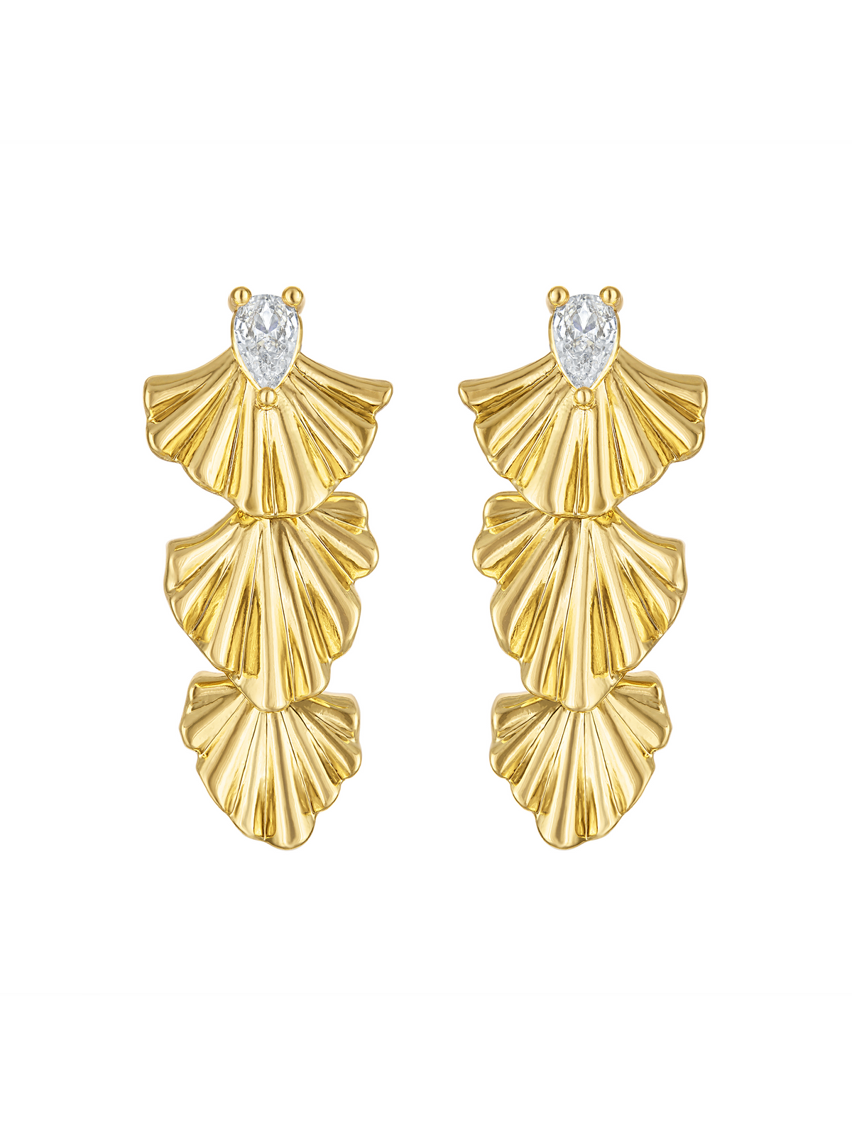 Drew Drop Fan Earring