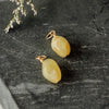 Yellow Opal Hoop Charms